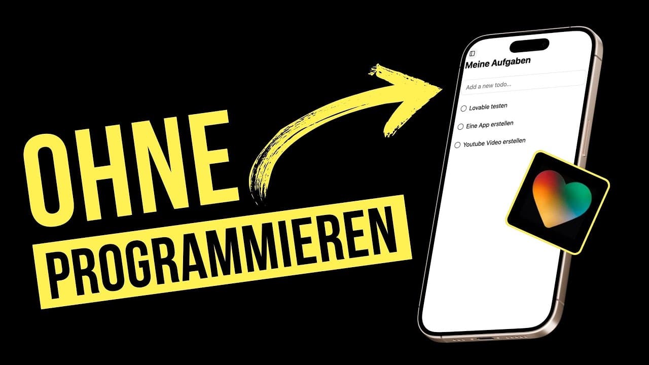 To-Do App mit KI erstellen – Lovable No-Code Tutorial für Einsteiger
