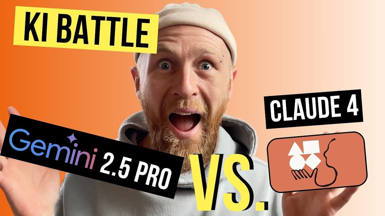 Gemini 2.5 Pro gegen Claude 4 – Wer gewinnt das KI-Duell?