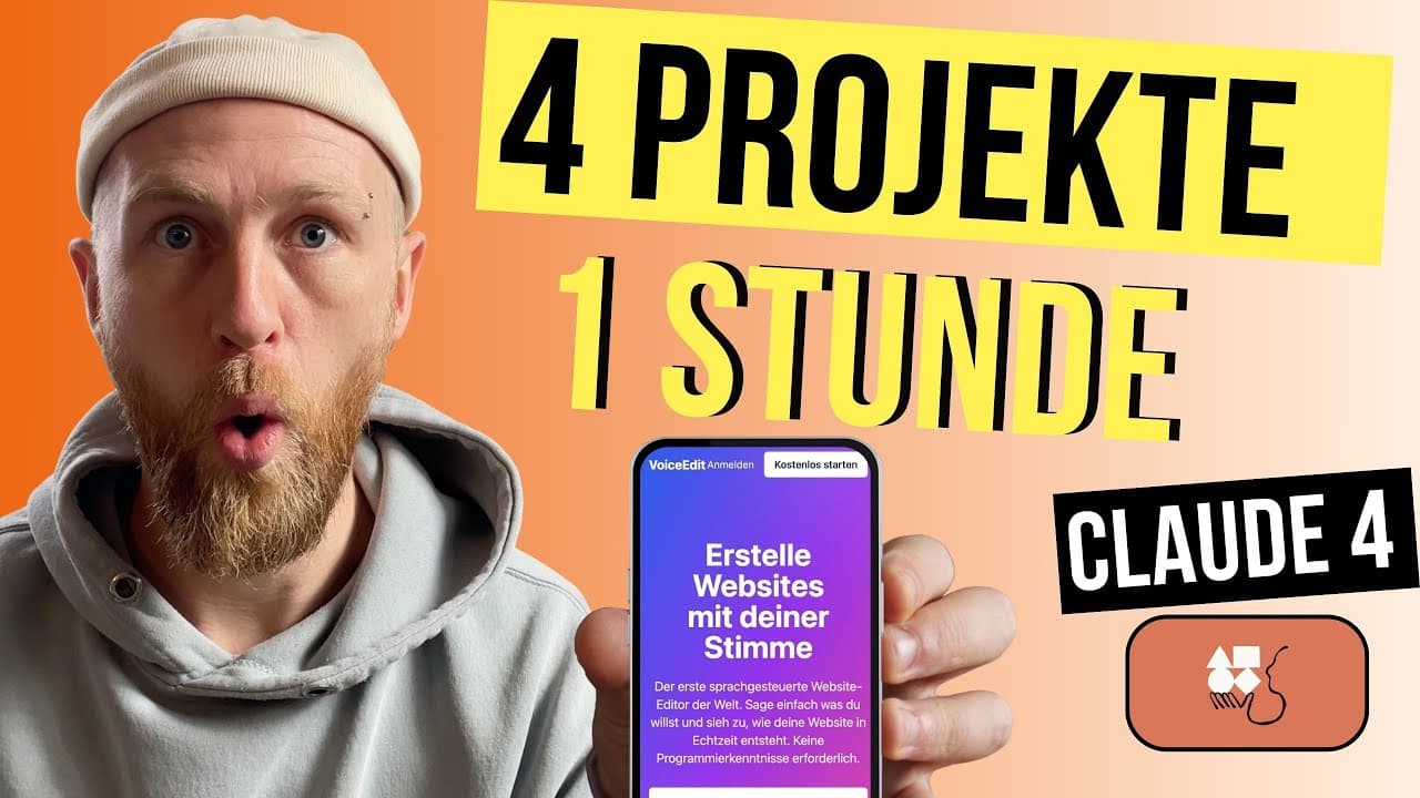 Claude 4 baut Webseiten & Apps in Minuten – ich hab’s getestet!